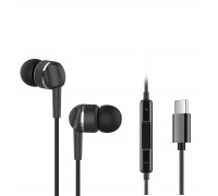 Навушники Ergo VM-735 Type-C Earphones Black (VM-735K)