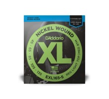 Струни для гітари D'Addario XL Nickel Wound Bass Reg Light Top / Med Bottom 5-String (45-135) (EXL165-5)