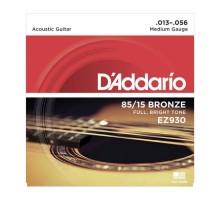 Струни для гітари D'Addario 85/15 Bronze Medium (13-56) (EZ930)