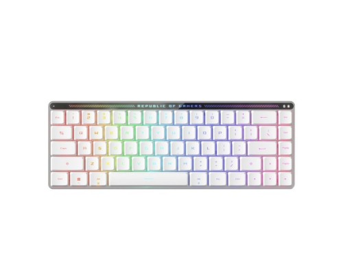 Клавіатура ASUS ROG Falchion RX Low Profile Red Wireless/Bluetooth/USB UA White (90MP03EC-BKMA10)