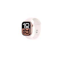 Смарт-годинник Apple Watch Series 10 GPS 42mm Rose Gold Aluminium Case with Light Blush Sport Band - M/L (MWWJ3QH/A)