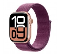Смарт-годинник Apple Watch Series 10 GPS 42mm Rose Gold Aluminium Case with Plum Sport Loop (MWWK3QH/A)