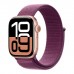 Смарт-годинник Apple Watch Series 10 GPS 42mm Rose Gold Aluminium Case with Plum Sport Loop (MWWK3QH/A)