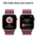 Смарт-годинник Apple Watch Series 10 GPS 42mm Rose Gold Aluminium Case with Plum Sport Loop (MWWK3QH/A)