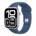 Смарт-годинник Apple Watch Series 10 GPS 46mm Silver Aluminium Case with Denim Sport Band - S/M (MWWL3QH/A)