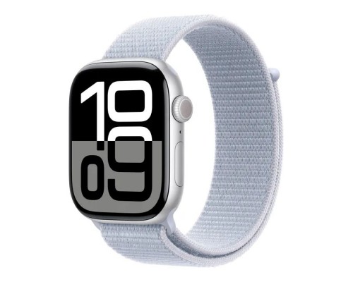 Смарт-годинник Apple Watch Series 10 GPS 46mm Silver Aluminium Case with Blue Cloud Sport Loop (MWWN3QH/A)