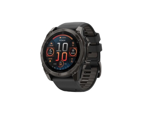 Смарт-годинник Garmin fenix 8 51mm,AMOLED,Saph,CrbnGryTi/Blk,Blk/PebbleGryBnd (010-02905-21)