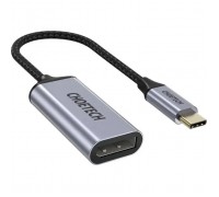 Перехідник USB-C M to DisplayPort F 0.2m 4K60Hz gray Choetech (HUB-H11-GY-V2)