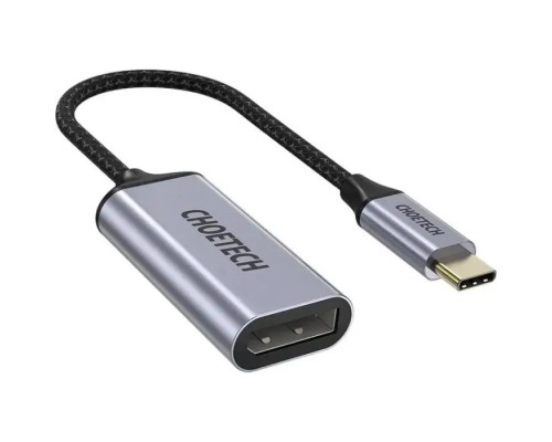 Перехідник USB-C M to DisplayPort F 0.2m 4K60Hz gray Choetech (HUB-H11-GY-V2)