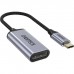 Перехідник USB-C M to DisplayPort F 0.2m 4K60Hz gray Choetech (HUB-H11-GY-V2)