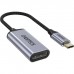 Перехідник USB-C M to DisplayPort F 0.2m 4K60Hz gray Choetech (HUB-H11-GY-V2)