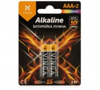 Батарейка AAA LR03 Alkaline 2pcs Blister Vinga (VJABAAA2)