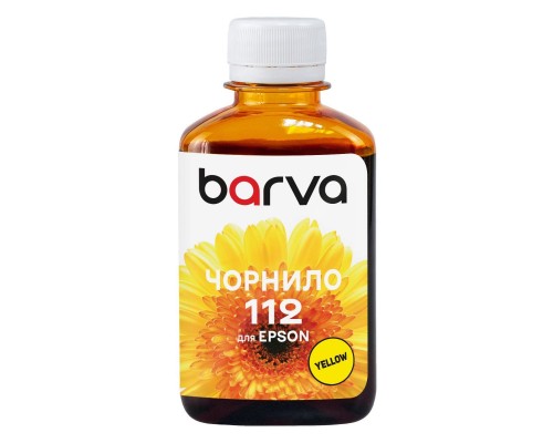 Чорнило Barva Epson 112 180мл, Pigm. Yellow (E112-959)