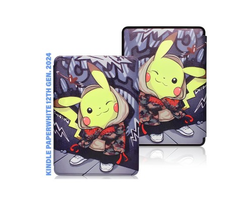 Чохол до електронної книги BeCover Smart Case Amazon Kindle Paperwhite 12th Gen. 2024 7″ Pikachu (712858)