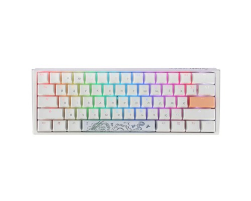 Клавіатура Ducky One 3 Mini Cherry MX Red RGB UA USB White (DKON2161ST-RUAPXPWWWSC1)
