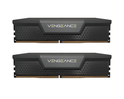 Модуль пам'яті для комп'ютера DDR5 64GB (2x32GB) 6000 MHz Vengeance Black Corsair (CMK64GX5M2B6000C40)