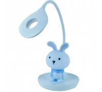 Настільна лампа Kite Bunny LED з акумулятором, блакитна (K24-492-1-3)