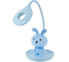 Настільна лампа Kite Bunny LED з акумулятором, блакитна (K24-492-1-3)