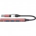 Концентратор Canyon hub DS-02 4in1 USB-A/C Pink (CNS-TDS02P)