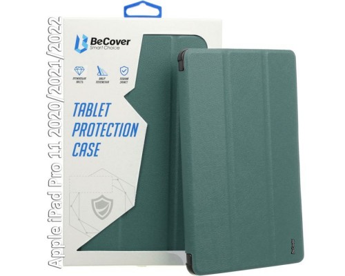 Чохол до планшета BeCover Tri Fold Hard BeCover Apple iPad Pro 11 2020/2021/2022 Dark Green (709667)