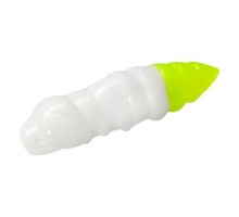 Силікон рибальський FishUP Pupa 1.2" 131 - White/Hot Chartreuse, cheese taste (10шт/уп) (1864.07.65)