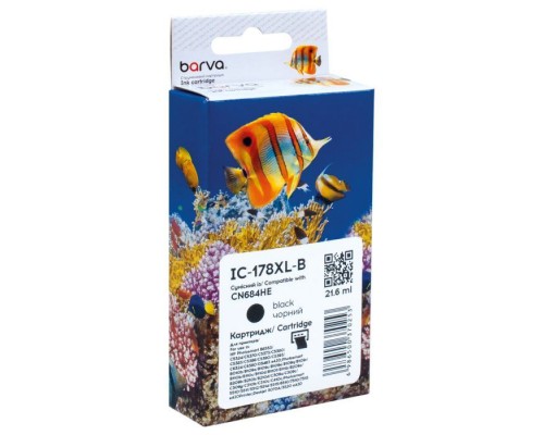 Картридж Barva HP 178XL (CB316HE/CN684HE) 550 c, Black (IC-178XL-B)