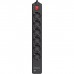 Мережевий подовжувач REAL-EL RS-PROTECT 605 3m, black (EL122300041)