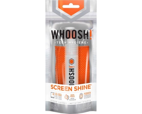 Спрей для очищення Whoosh! Screen Shine POCKET 8ml, microfiber 14x14cm (1FG08ENFR)