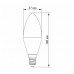 Лампочка Videx LED C37h 4.9W E14 4100K (VL-C37h-49144)