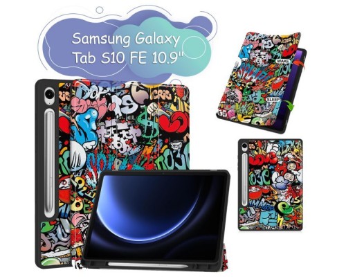 Чохол до планшета BeCover Flexible TPU Mate Samsung Galaxy Tab S10 FE (SM-X520/SM-X526) 10.9" Graffiti (713270)
