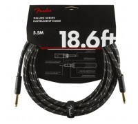 Інструментальний кабель Fender Cable Deluxe Series 18.6ft Black Tweed 5.5 m (228440)