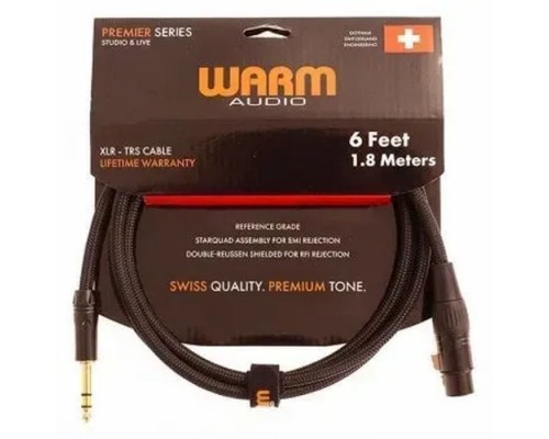 Мікрофонний кабель Warm Audio Prem-XLRf-TRSm-6' 1.8 m (231563)