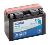 Акумулятор автомобільний EXIDE AGM 8Ah (+/-) (110EN) (ET9B-BS)