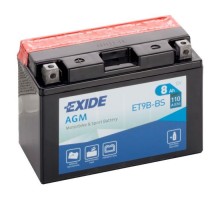 Акумулятор автомобільний EXIDE AGM 8Ah (+/-) (110EN) (ET9B-BS)