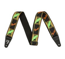Ремінь для гітари Fender Strap 2" Neon Monogrammed Green Orange (232339)