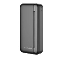 Батарея універсальна ColorWay 20 000 mAh Portable Charger (USB/QC3.0 + USB-C/PD/22.5W) Black (CW-PB200LPB4BK-PD)