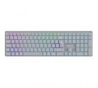Клавіатура Canyon HKB-W11 Slim Dual Mode Wireless/Bluetooth RGB UA Grey (CNS-HBTK11G)