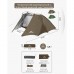 Намет Naturehike двомісний CNK2300ZP040 коричневий (6976507661799)
