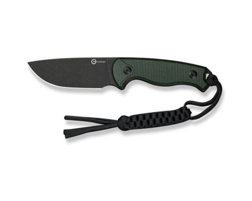 Ніж Civivi Timberbark, Green Micarta, Darkwash (C23094-3)