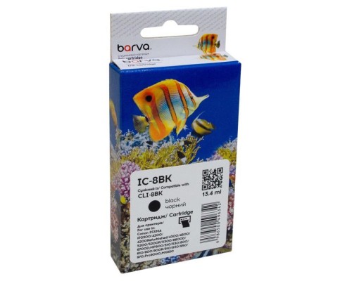 Картридж Barva Canon CLI-8BK (0620B024) 450с (IC-8BK)