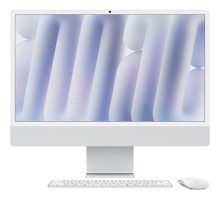 Комп'ютер Apple 24" iMac Retina 4.5K / Apple M4 (10-c/CPU, 10-c/GPU), 16, 512, Silver, Model A3137 (MWUV3UA/A)