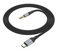 Кабель мультимедійний USB-C to 3.5mm M 1.0m Black HOCO (6942007608824)