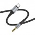 Кабель мультимедійний USB-C to 3.5mm M 1.0m Black HOCO (6942007608824)