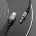 Кабель мультимедійний USB-C to 3.5mm M 1.0m Black HOCO (6942007608824)