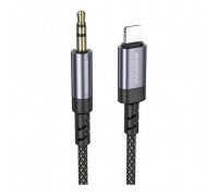 Кабель мультимедійний Lightning to 3.5mm M 1.0m grey BOROFONE (6941991118975)
