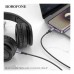 Кабель мультимедійний Lightning to 3.5mm M 1.0m grey BOROFONE (6941991118975)