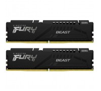 Модуль пам'яті для комп'ютера DDR5 64GB (2x32GB) 5600 MHz Beast EXPO Black Kingston Fury (ex.HyperX) (KF556C40BB2K2-64)
