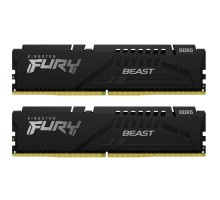 Модуль пам'яті для комп'ютера DDR5 64GB (2x32GB) 5600 MHz Beast EXPO Black Kingston Fury (ex.HyperX) (KF556C40BB2K2-64)