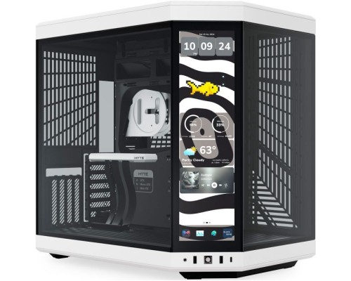 Корпус для ПК Hyte Y70 Touch Infinite Black-White (CS-HYTE-Y70TTI-WB)