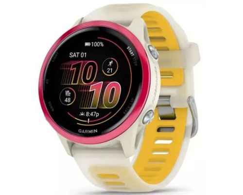 Смарт-годинник Garmin Forerunner 570 - 42MM, Bone/Raspberry/Mango, GPS (010-02970-02)